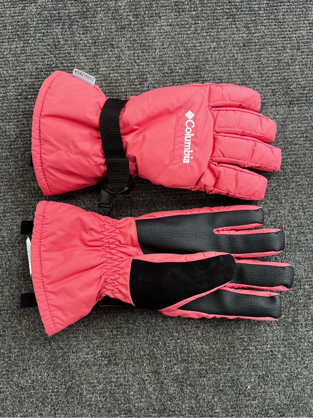 Columbia Omni-Tech Waterproof Winter Ski Snowboard Gloves Pink